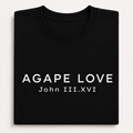 Agape Love John 3:16 Straight Design Tee