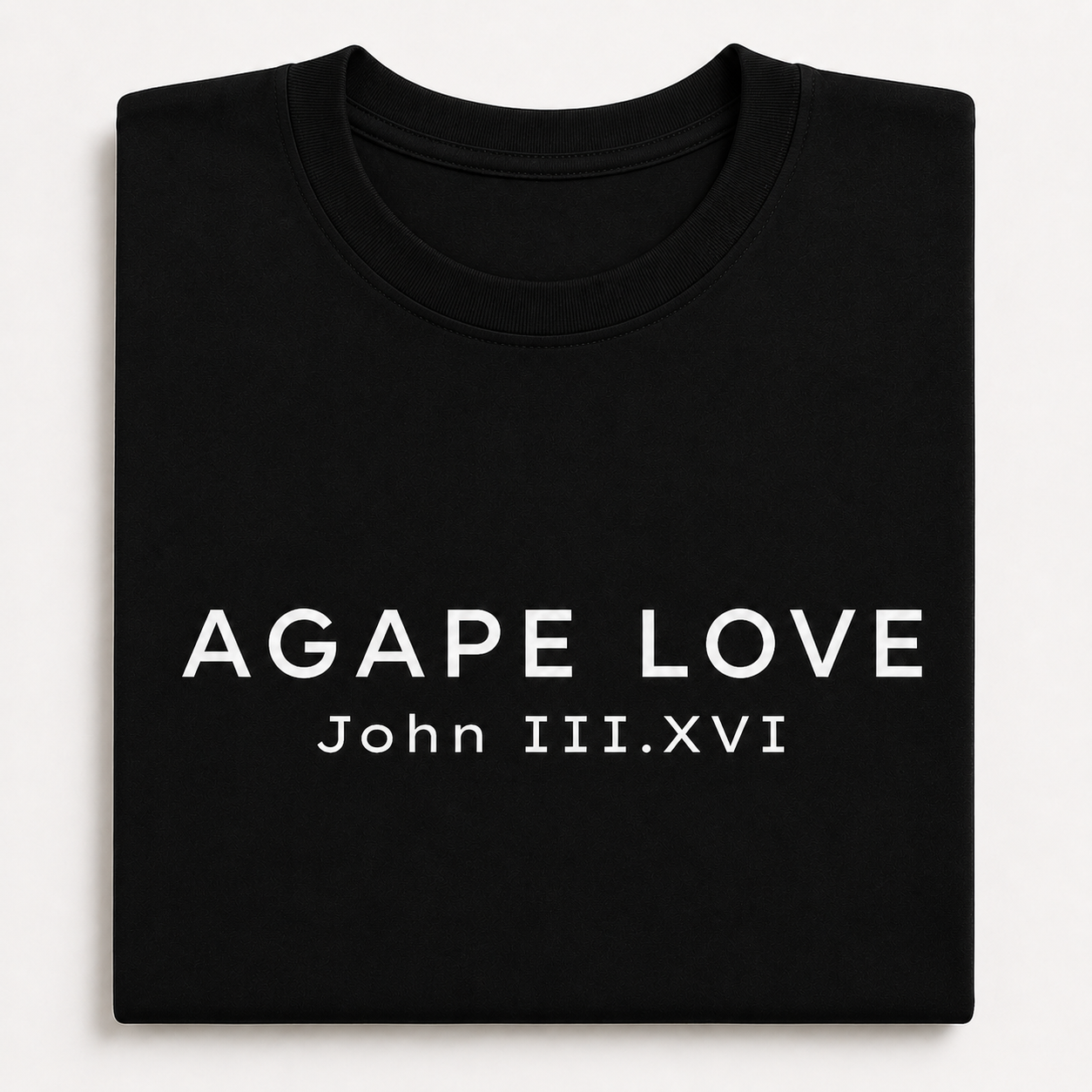 Agape Love John 3:16 Straight Design Tee