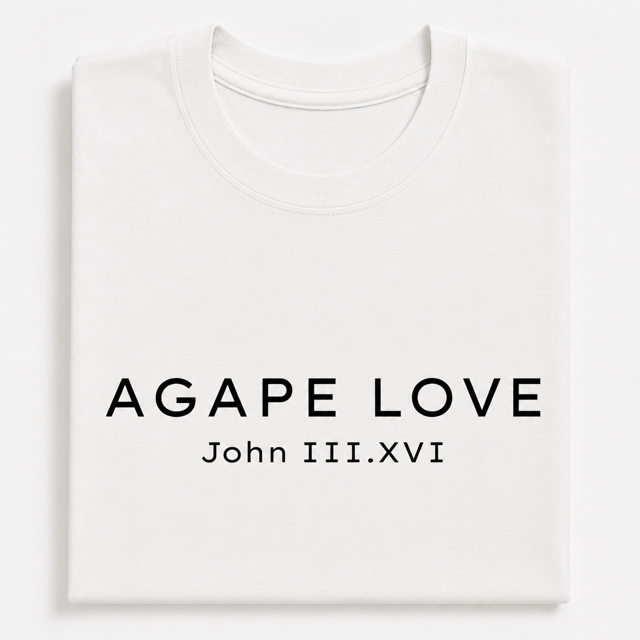 Agape Love John 3:16 Straight Design Tee