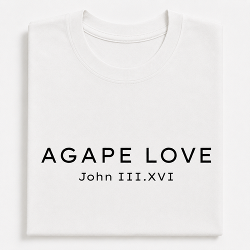 Agape Love John 3:16 Straight Design Tee