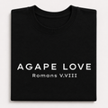 Agape Love Romans 5:8 Straight Design Tee
