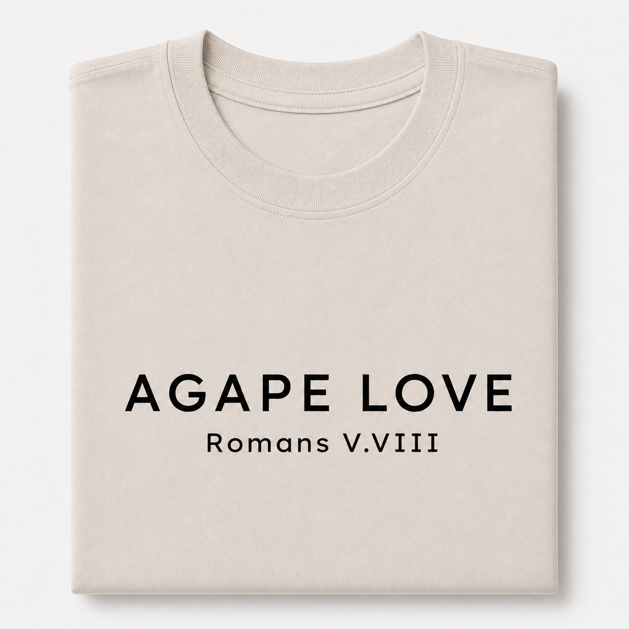 Agape Love Romans 5:8 Straight Design Tee